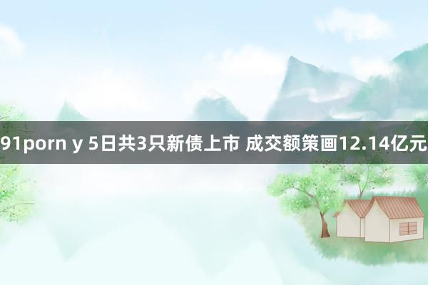91porn y 5日共3只新债上市 成交额策画12.14亿元
