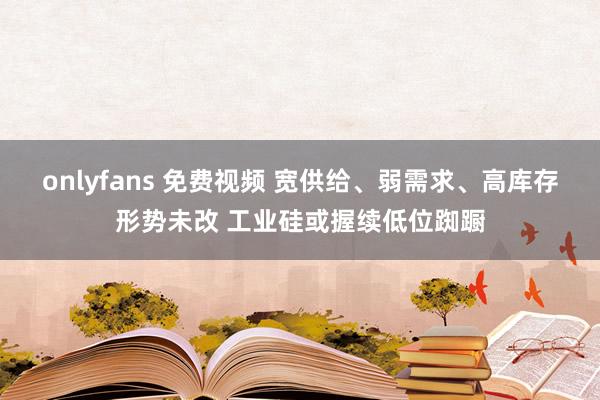 onlyfans 免费视频 宽供给、弱需求、高库存形势未改 工业硅或握续低位踟蹰